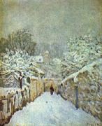 Alfred Sisley Schnee in Louveciennes oil painting reproduction